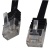 CABLE DE RED CAT6, RJ45, NEGRO, 7,5M